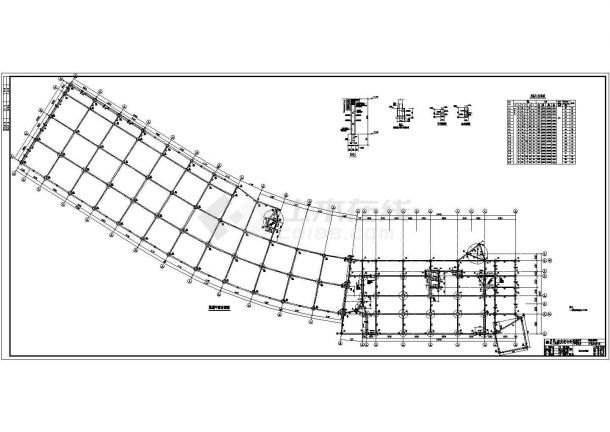 重庆某商业建筑框架剪力墙结构设计施工图-图一