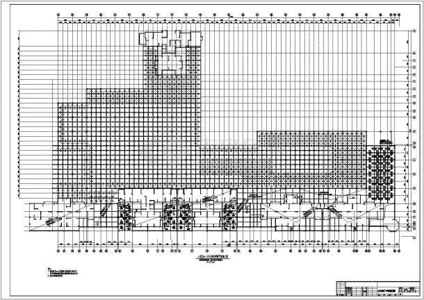 某高层钢筋混凝土框架结构地下室建筑和结构设计施工图-图一