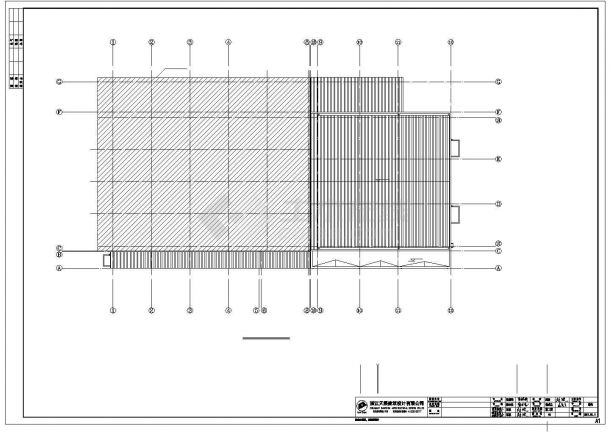 某框架结构局部钢结构食堂会议室建筑cad设计施工图-图二