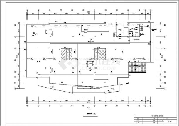 大连水产贸易七层框架结构大厦给排水及消防设计图-图二