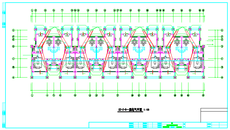 湖北省某4套3层联排别墅全专业设计施工图