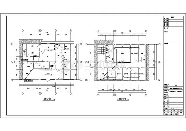 【吉林】某6层商务办公楼电气改造设计施工图-图二