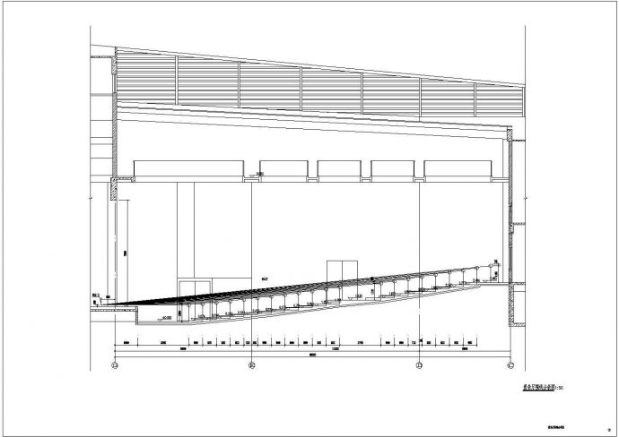 某地1层混凝土框架结构报告厅建筑施工图_图1