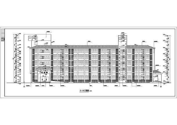 某中学五层实验楼建筑设计施工图纸-图二