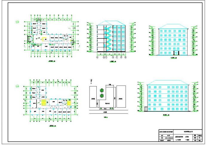 3500平米六层框架综合办公楼毕业设计（结构计算书、预算书、全套CAD图纸）_图1