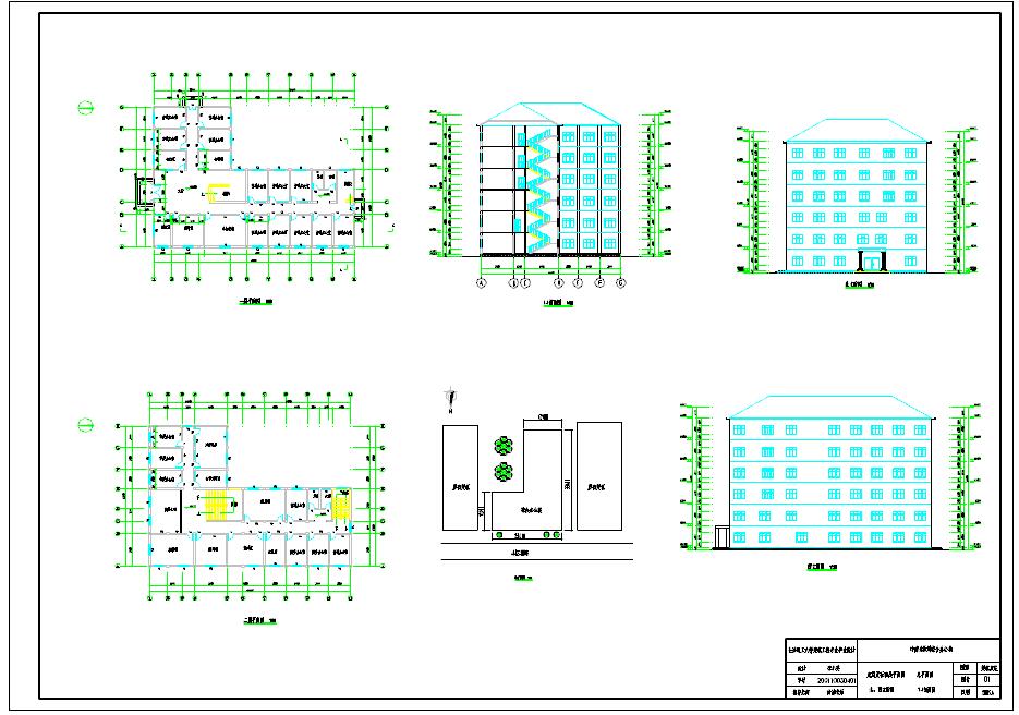 3500平米六层框架综合办公楼毕业设计（结构计算书、预算书、全套CAD图纸）
