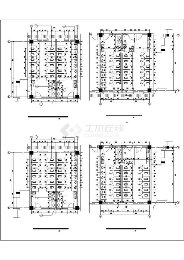 某职业技术学校四层教学楼建筑施工图-图二