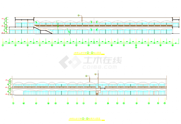 某居住区二层沿街商业建筑施工图（含节点）-图二