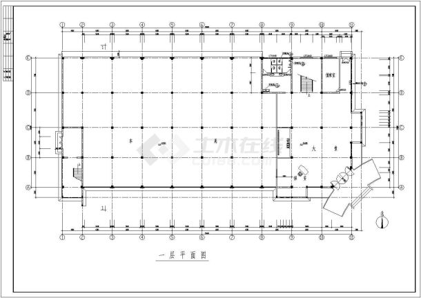 办公楼建筑工程量计算及施工组织设计（毕业设计）-图二
