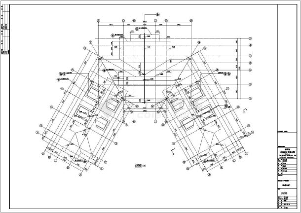某地2层框架结构海景房建筑设计施工图图纸-图一