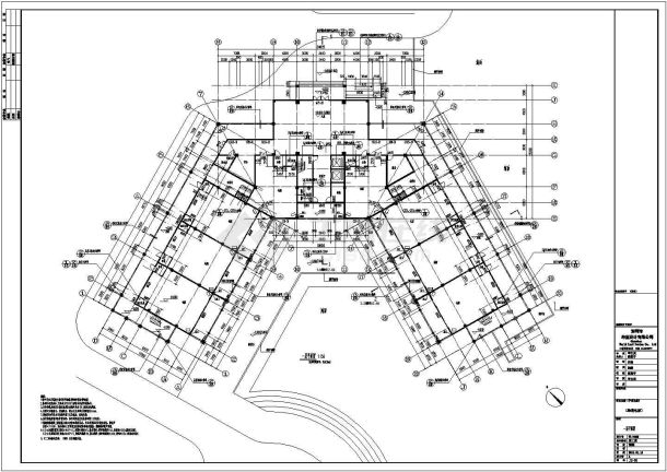 某地2层框架结构海景房建筑设计施工图图纸-图二