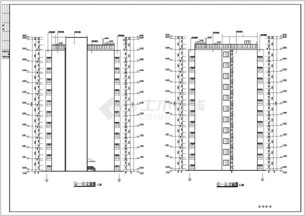 7940.81㎡內廊式宿舍楼建筑施工图（毕业设计）-图二