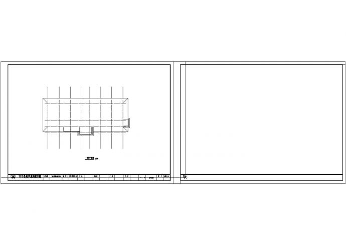 文化活动中心二层房屋施工CAD图纸_图1