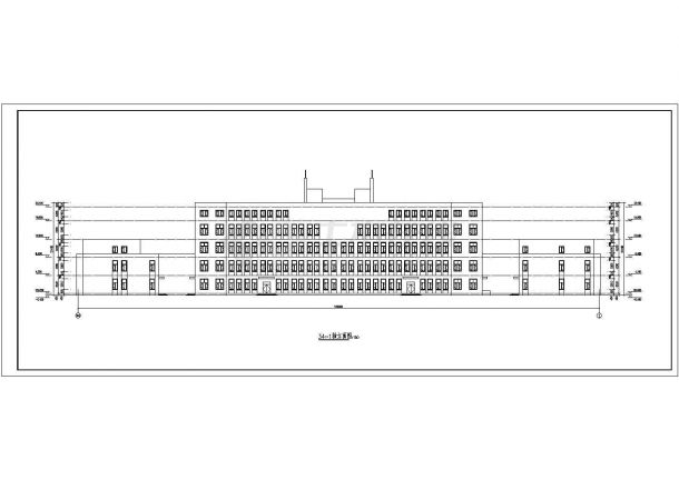 某5层框架结构公共教学楼建筑方案图纸-图二