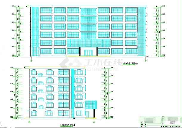某6层6600平米公司办公楼毕业设计（含建筑图、结构图、计算书、施工组织、进度计划表（CAD横道图）、总平面图、含电算等资料）-图一