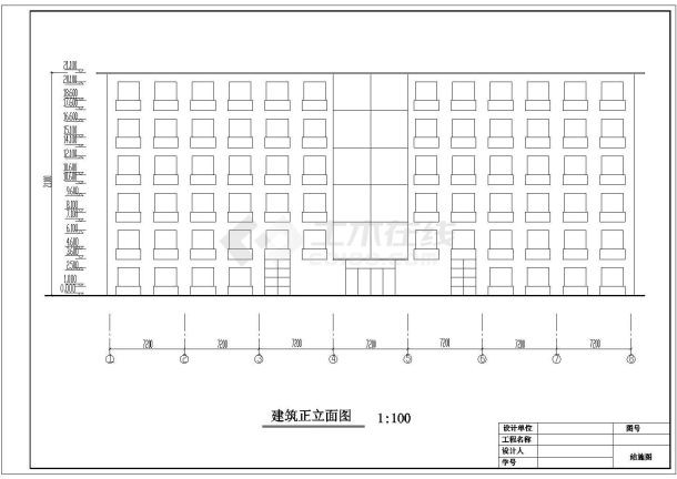 某6层框架办公楼毕业设计(含计算书、建筑结构设计图)-图二