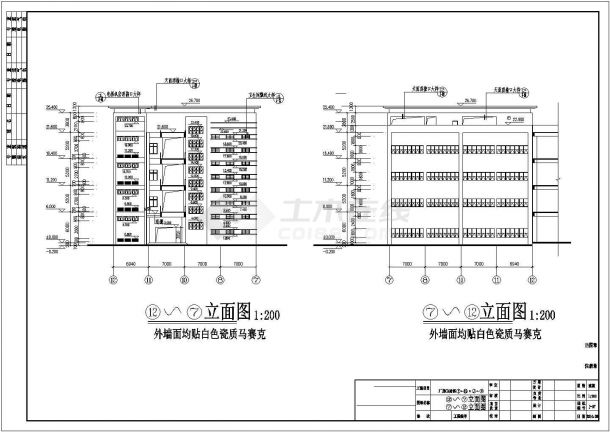 广东某四层工业厂房建筑及结构施工全套图纸-图一