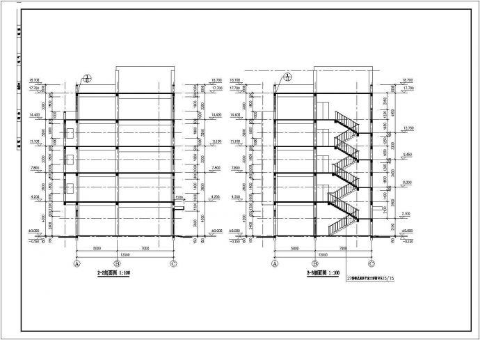 某5层框架结构办公楼建筑设计施工图_图1