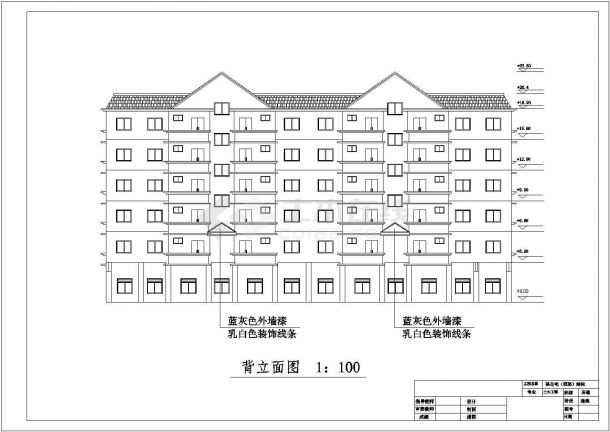 【6层】6000㎡框架办公楼毕业设计（含图纸和计算书）-图二