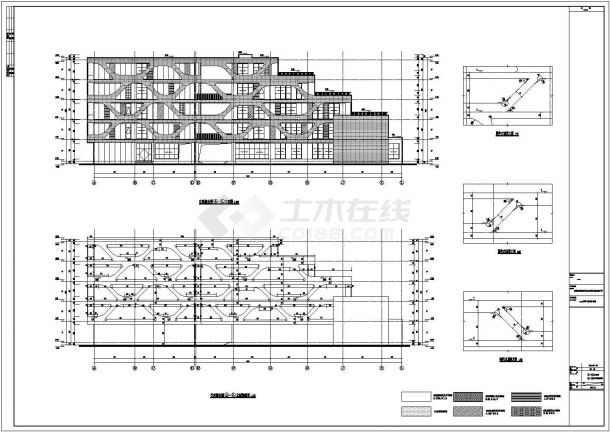 四川省小学行政综合教学楼全专业设计施工图CAD-图二