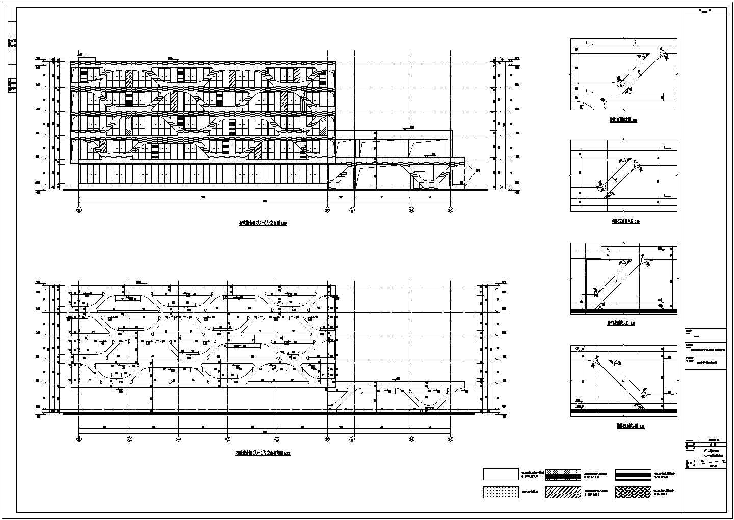 四川省小学行政综合教学楼全专业设计施工图CAD