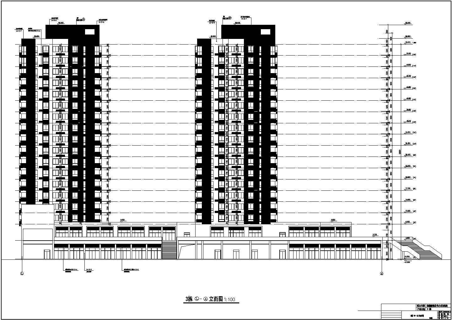 四川省某18层高层住宅楼全专业设计施工图CAD