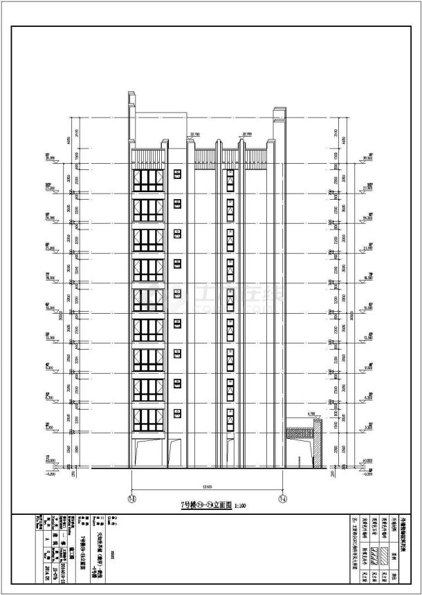 某小区多套住宅楼建筑cad设计施工图-图二