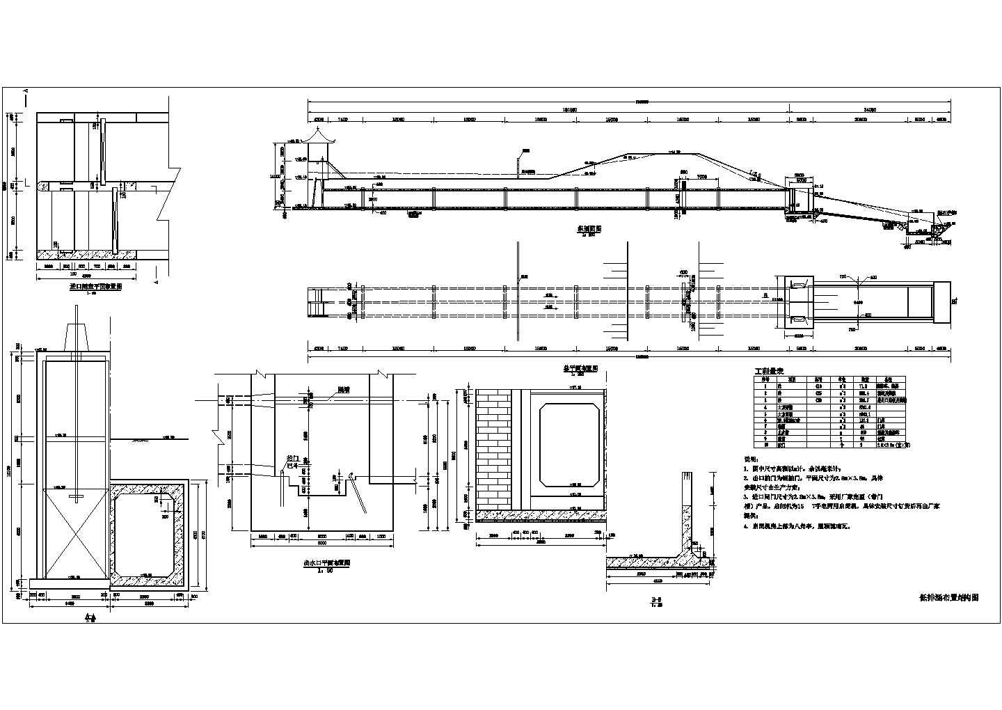 某抽水泵站工程初步设计部分设计图