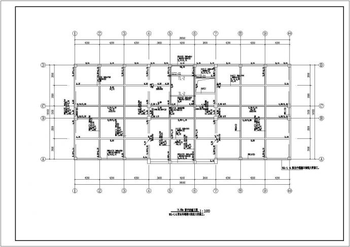 某地四层框架结构综合楼结构全套施工图_图1