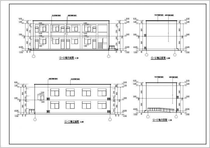 某2层小学实验楼建筑cad设计施工图_图1