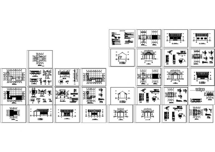 某地区仿古木结构建筑设计CAD施工图(设计说明）_图1