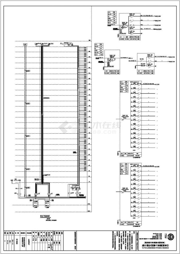 某25层改造安置保障房电气设计图纸-图一