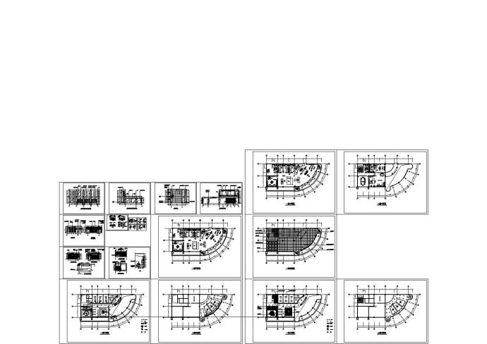 曲靖三元名城售楼中心装饰装修设计CAD施工图_图1