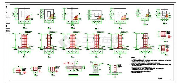成都某单层三跨门式刚架厂房结构施工图3#-图二