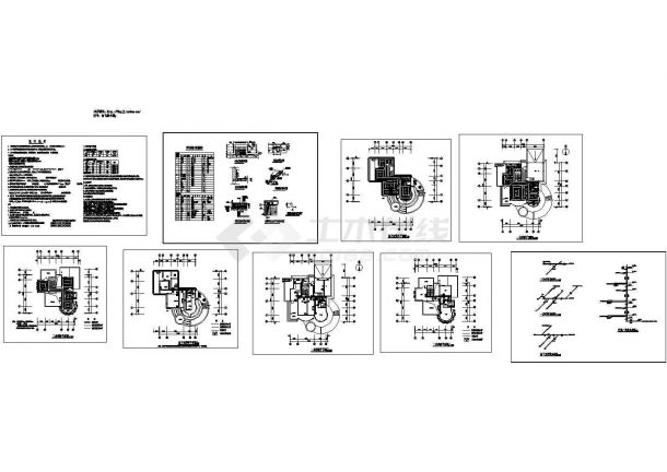 三层青岛区别墅供暖系统设计图纸-图一