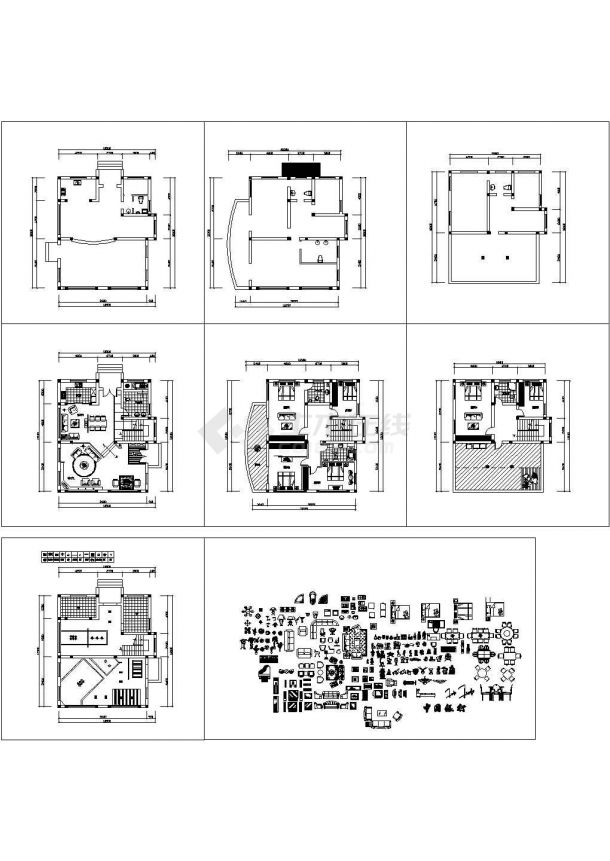 绍兴布业室内装饰装修设计CAD施工图-图一