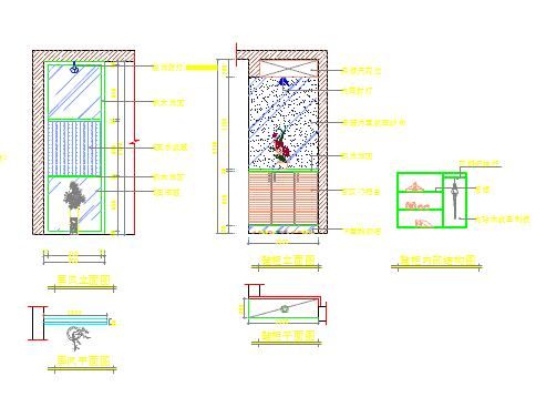 130平室内装修经典CAD施工图纸-图二