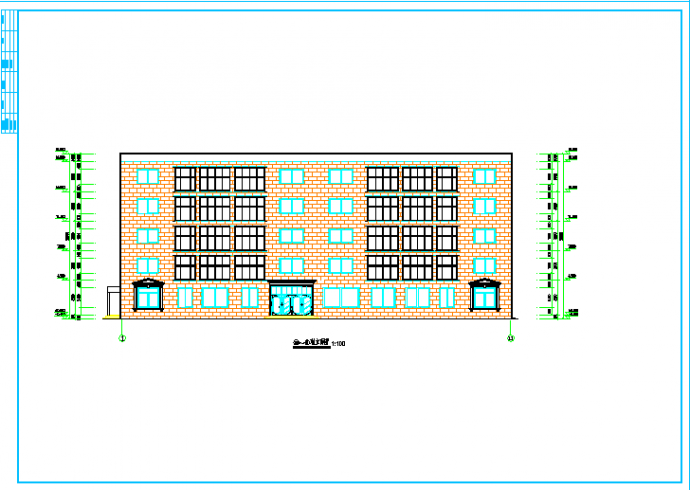 五层框架结构酒店课程设计(带计算书)_图1
