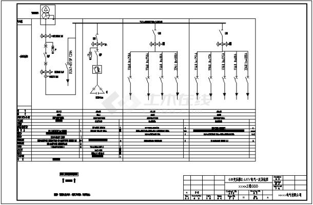 某配电工程GGD-68台电气设计详图-图一