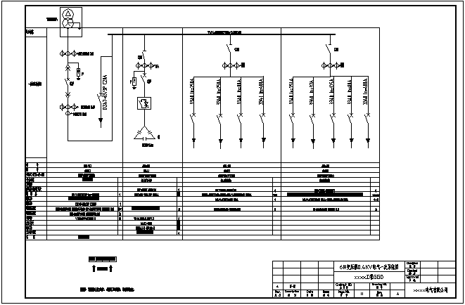 某配电工程GGD-68台电气设计详图_图1