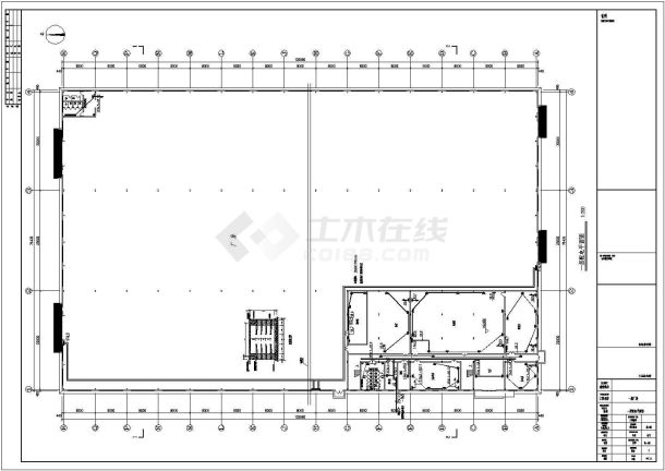 某二层大空间钢结构厂房电气设计施工图-图一