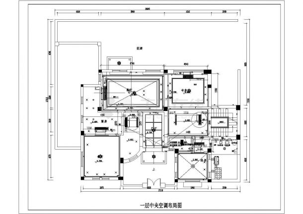 某三层别墅中央空调cad设计施工图-图二