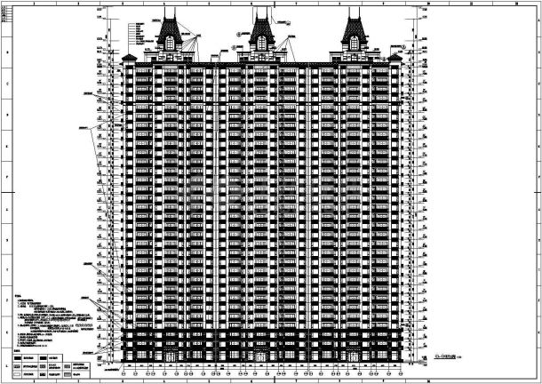 某剪力墙结构32层住宅楼建筑施工图全套-图一