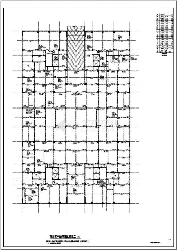 南方18层大底盘住宅楼结构施工图（载体桩静压桩）-图二