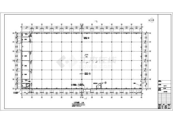 某戊类3层综合厂房车间建筑设计施工图-图二