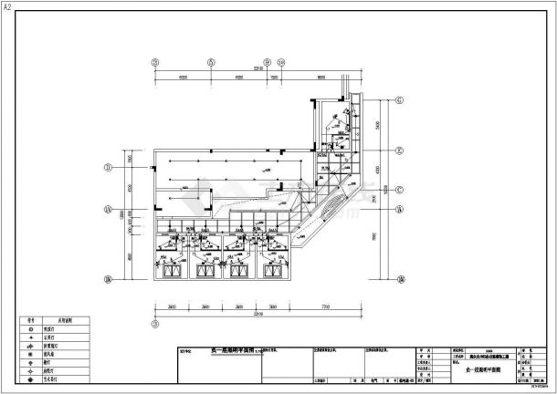 某地2层办公室装修电cad设计施工图-图一