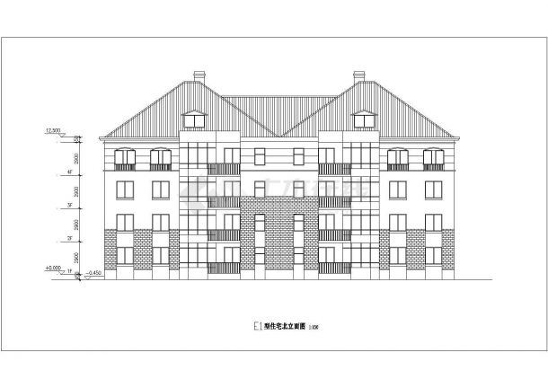 某地住宅小区各种户型建筑设计方案图纸-图一