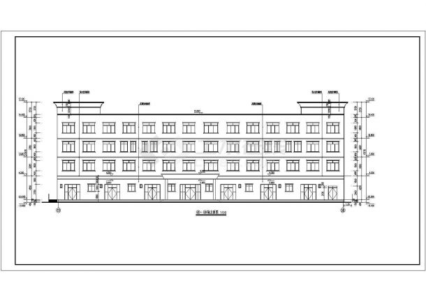 产业园3层多层综合办公建筑设计施工图-图二