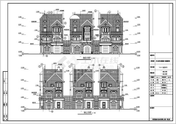 3层14#联排别墅全专业设计施工图-图一