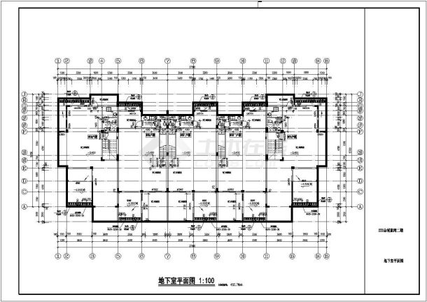 金域蓝湾联排式住宅别墅建筑设计方案图-图一